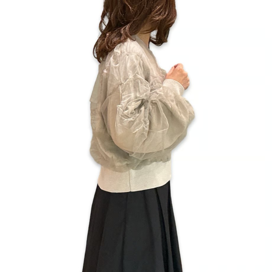 ニット ブルゾン - 画像 (2)